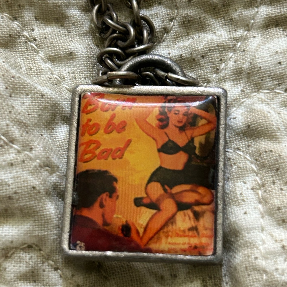 Classic Hardware Born to Be Bad necklace.